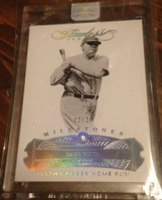 2017 Flawless Babe Ruth Encased Authentic Diamond 12/20 York Yankees Hof
