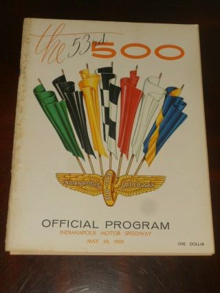 53rd Annual Indy 500 Official Program May 30,  1969 & Starting Position