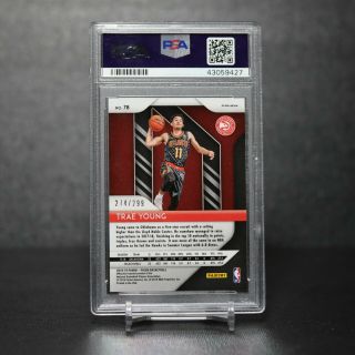 2018 - 19 Panini Prizm TRAE YOUNG RC Rookie /299 - Red Prizm - PSA 10 2