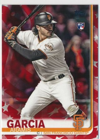 Aramis Garcia Rc 2019 Topps Series 2 659 Independence Day /76 Giants