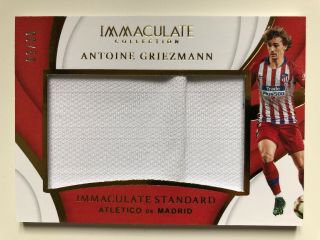 18 - 19 Immaculate Standard Antoine Griezmann Jersey Card 09/50