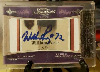 2011 TRISTAR SignaCuts Autographs 1/5 William Perry Auto Card Bowl XX 5