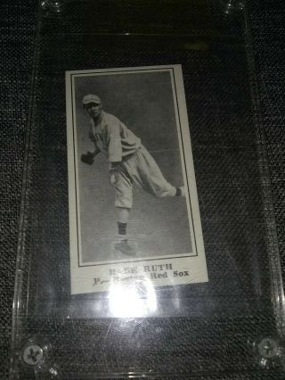 Babe Ruth 1916 151 Rookie Card Boston Red Sox / REPRINT/ AUTOGRAPHED 8