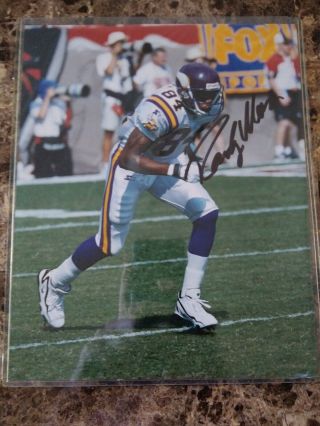 Randy Moss Signed Auto Autographed Minnesota Vikings 8x10 Photo W/ Hof