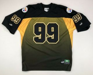 Vintage Pittsburgh Steelers Puma Jersey 99 Keisel Nfl Football Alternate