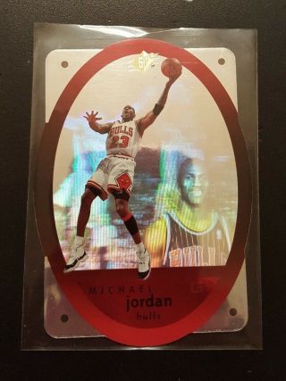 1996 Upper Deck Michael Jordan Chicago Bulls 8 Die Cut Hologram Basketball Card