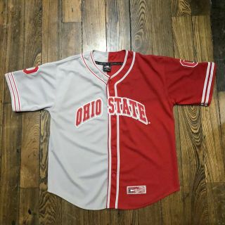 Ohio State Buckeyes Baseball Jersey Ncaa Mens Xxl Colosseum Osu Scarlet Gray