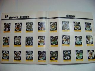 1972 Sunoco NFL stamp album,  complete,  good cond. ,  plus 3 packs extra stamps 5