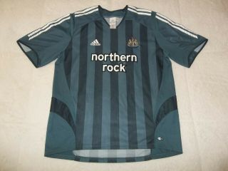 Euc Vintage Newcastle United Northern Rock Adidas Soccer Jersey Mens 2xl Xxl Vtg