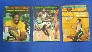 1969 Sports Illustrated (lot3) Bill Russell/john Havlicek/ Boston Celtics Hof