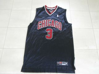 Vintage Chicago Bulls 3 Chandler Nike Black Sewn Nba Basketball Jersey Men 56
