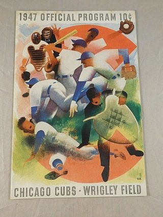 Vintage Sunday June 29,  1947 Chicago Cubs Vs Pittsburgh Pirates Game Program