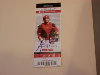 Jorge Soler Autographed Ticket 1st Game,  Hit,  Home Run 8 - 27 - 14 Reds Vs Cubs