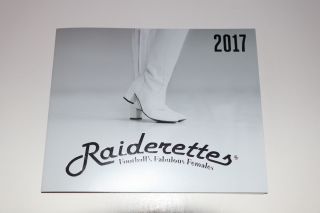 2017 Oakland Raiders Raiderettes Uniform Squad Shot Flip Book Poster 3 Feet Long