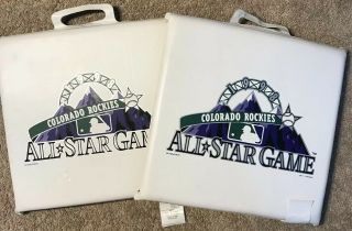 1998 Colorado Rockies All - Star Game Seat Cushions Mlb All - Star Vintage