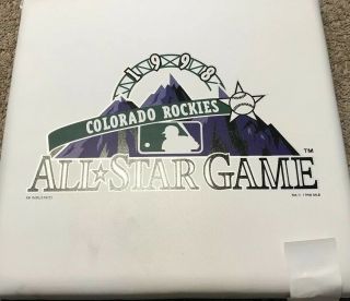 1998 Colorado Rockies All - Star Game Seat Cushions MLB All - Star Vintage 2