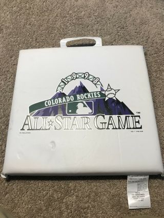 1998 Colorado Rockies All - Star Game Seat Cushions MLB All - Star Vintage 4