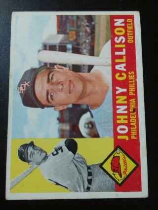 Johnny Callison - 1960 Topps - Ex/mint - No.  17 - Philadelphia Phillies