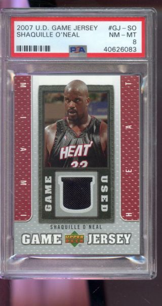 2007 - 08 Upper Deck Game Jersey Shaquille O 