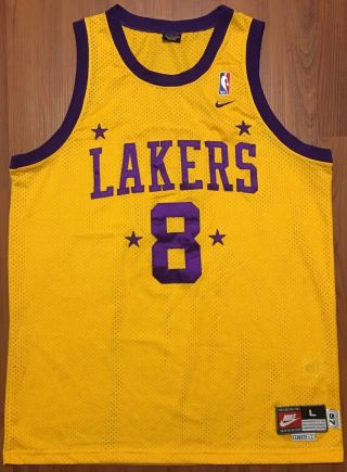 Vintage Authentic Nike Los Angeles Lakers Kobe Bryant Retro 1957 Nba Jersey Sz L