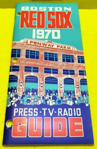 1970 Boston Red Sox Media Guide Mlb Baseball Press Record Book Program Yearbook