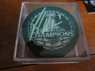 Signed Stanley Cup Official Game Puck By Patrick Maroon