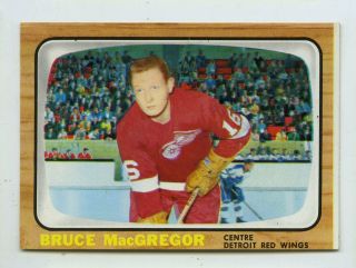 1966 - 1967 Topps Usa Test Issue Bruce Macgregor 56 Hockey Card Vending