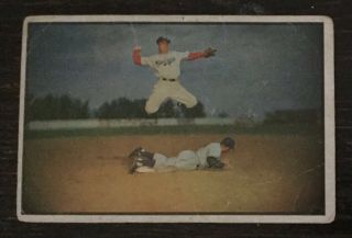 1953 Bowman Color Pee Reese Brooklyn Dodgers 33 (low Grade)