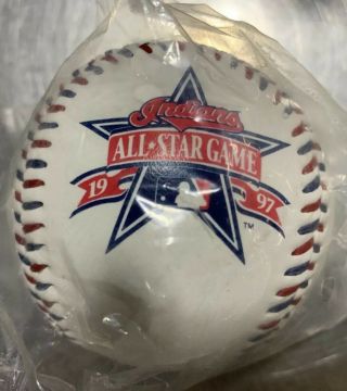 1997 All Star Game Baseball Jacobs Field Cleveland Indians W/box