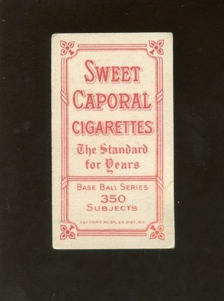 1910 T206 Sweet Caporal 350 Tobacco Baseball Card Randall Milwaukee VG, 2