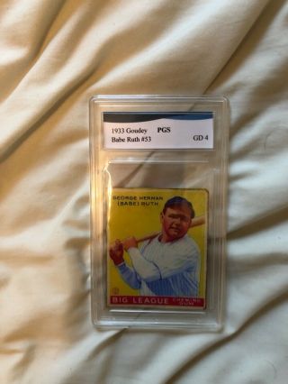 Babe Ruth 1933 Goudey 53.  Graded Pgs.  His Best Card