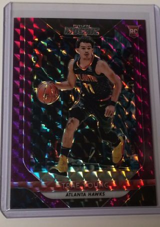 2018 - 19 Prizm Mosaic Trae Young Rookie Purple Refractor /49