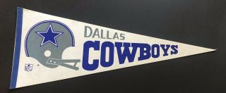 1970s Dallas Cowboys Full Size Pennant