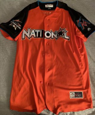 Mlb 2017 All Star National League Stanton Jersey Authentic Size 44 Marlins