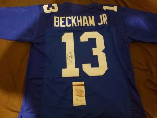 Odell Beckham Jr Custom Autographed York Giants Jersey With Jsa