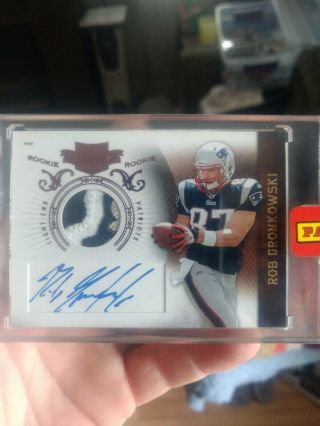 2010 Panini Plates And Patches Rob Gronkowski Auto Patch Rc 120/699 Sick Patch
