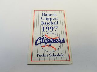Batavia Clippers 1997 Minor Baseball Pocket Schedule - Pepsi