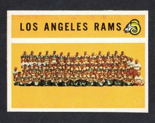 1960 Topps Football 71 Los Angeles Rams Team (unmarked Boxes) Ex -,  A
