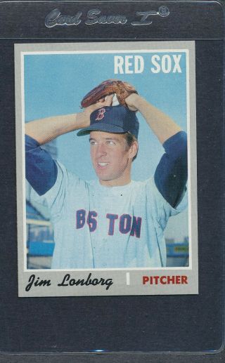1970 Topps 665 Jim Lonborg Red Sox Nm 10187