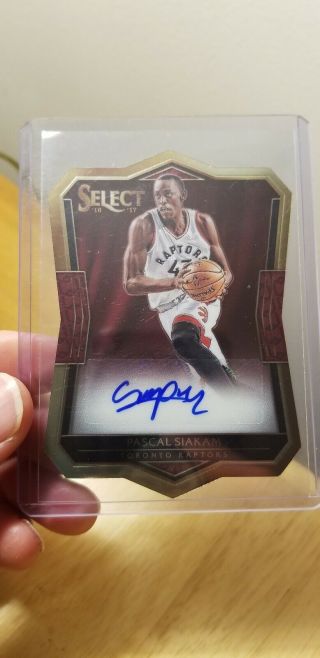 PASCAL SIAKAM 2016 - 17 Select Die - Cut Rookie Autograph Auto /199 and Optic Rookie 2
