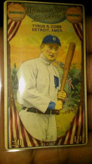 Sporting Life Ty Cobb T - Size Memorial Day Card 3