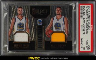 2014 Select Double Team Stephen Curry Klay Thompson Patch /149 25 Psa 10 (pwcc)