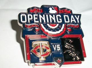 " Rare " Opening Day Pin Minnesota Twins V Chicago White Sox 2016 $8.  00 Value