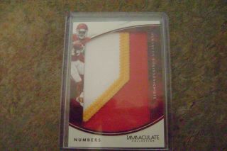 Demarcus Robinson 2016 Immaculate Numbers Rc 3 Color Patch 16/50 Kc Chiefs