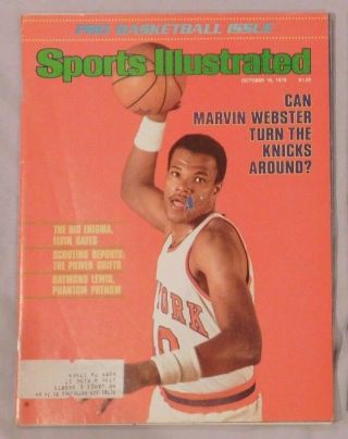 1978 Sports Illustrated Pro Basketball Preview Marvin Webster Knicks