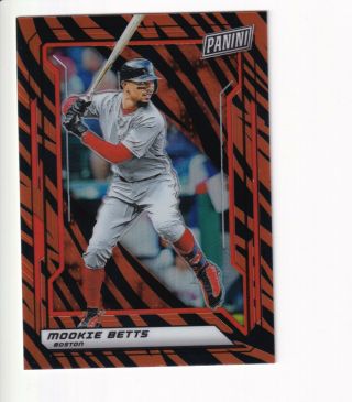 2019 Panini National Mookie Betts Tiger Stripe Prizm Ssp Vip Gold Pack Exclusive