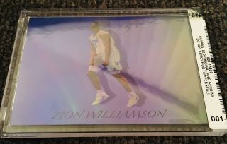 Zion Williamson Blue Refractor - - Encased