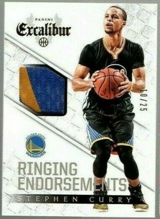 2014 - 2015 Panini Excalibur Stephen Curry Patch Card /25