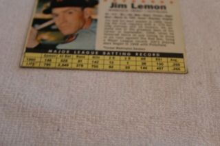 JIM LEMON SENATORS TWINS 1961 POST CEREAL BASEBALL CARD 93 HANDCUT (13) 4