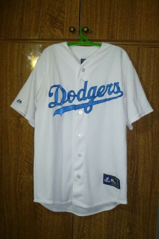 Los Angeles Dodgers Majestic Mlb Jersey Baseball White La Usa Men Size M Medium